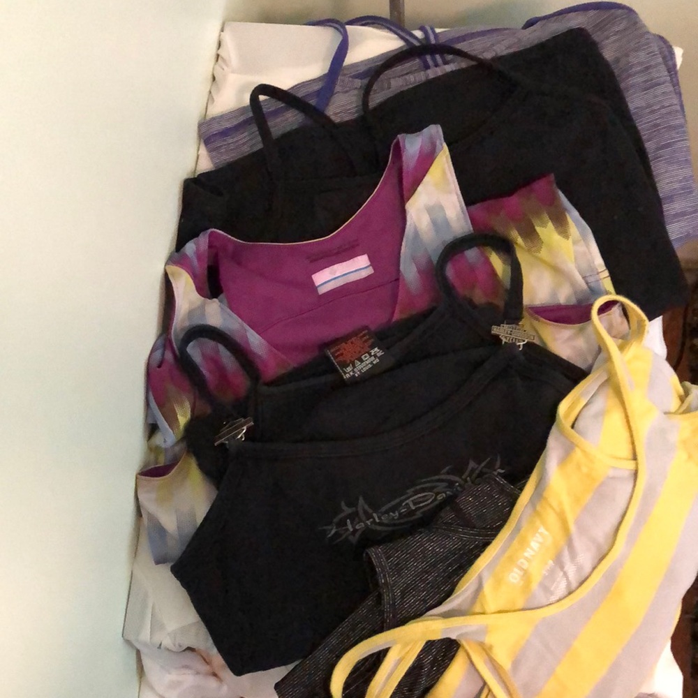 6 Various brand tank tops